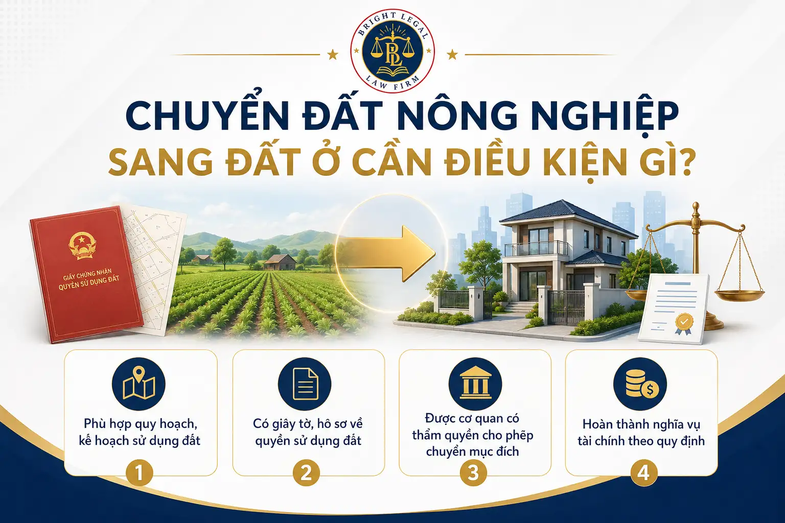 Chuyển đất nông nghiệp sang đất ở