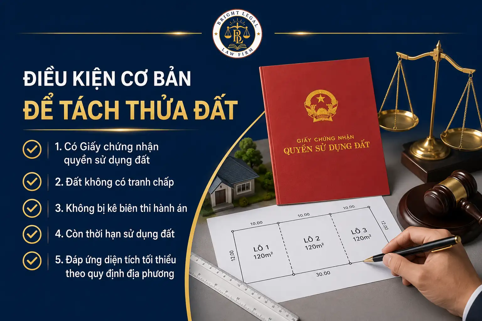 Điều kiện tách thửa đất theo quy định hiện hành
