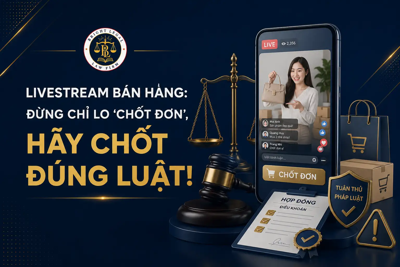Livestream bán hàng cần lưu ý gì về pháp lý