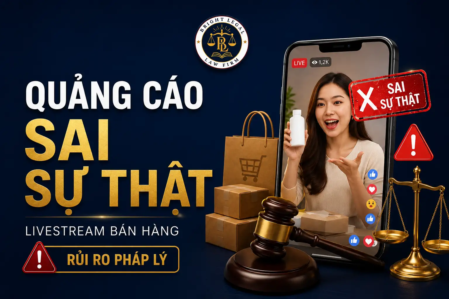 Rủi ro quảng cáo sai sự thật khi livestream bán hàng