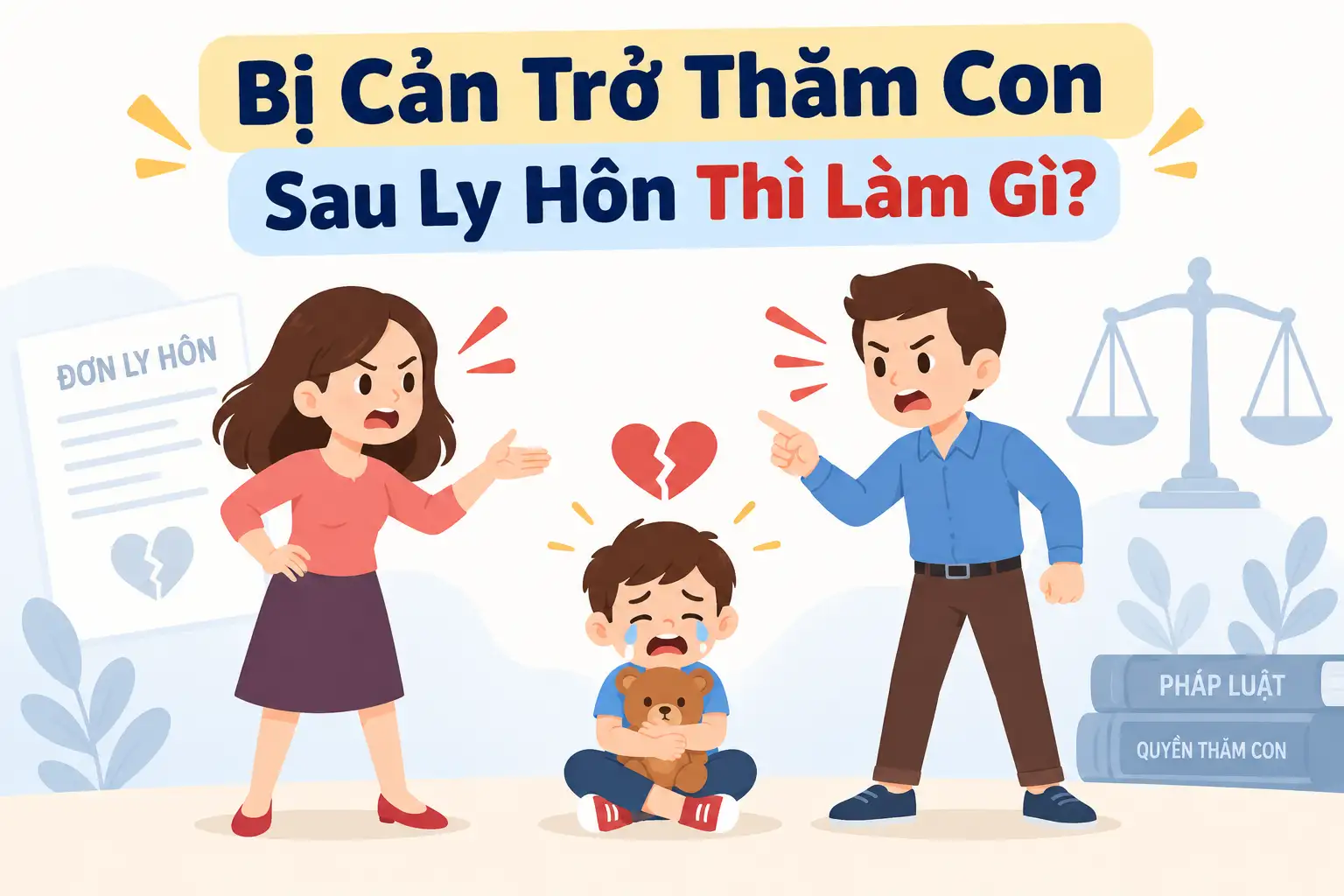Bị cản trở thăm con sau ly hôn thì làm gì