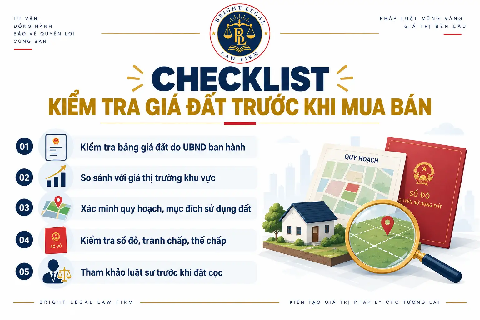 Checklist kiểm tra giá đất trước khi mua bán