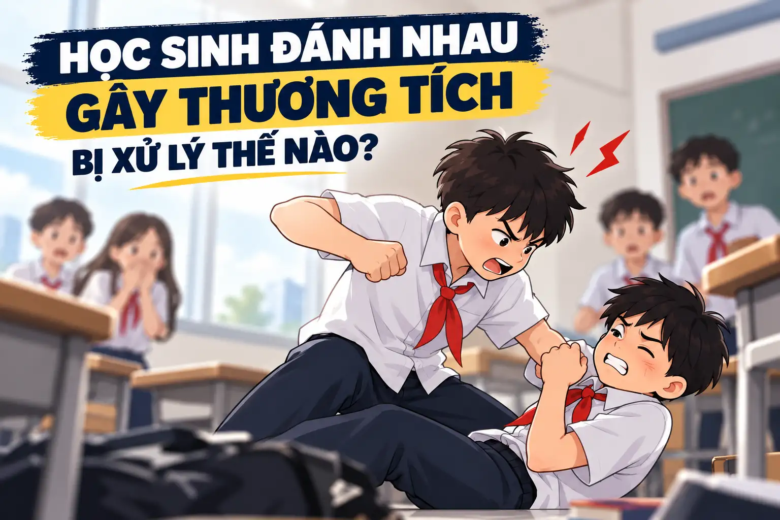 Học sinh đánh nhau gây thương tích bị xử lý thế nào