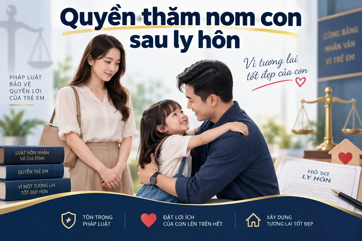 Quyền thăm nom con sau ly hôn