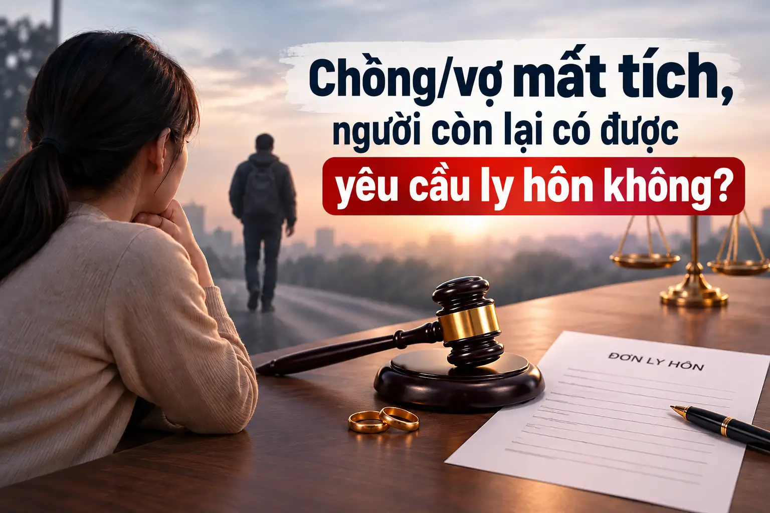 Chồng vợ mất tích người còn lại có được yêu cầu ly hôn không