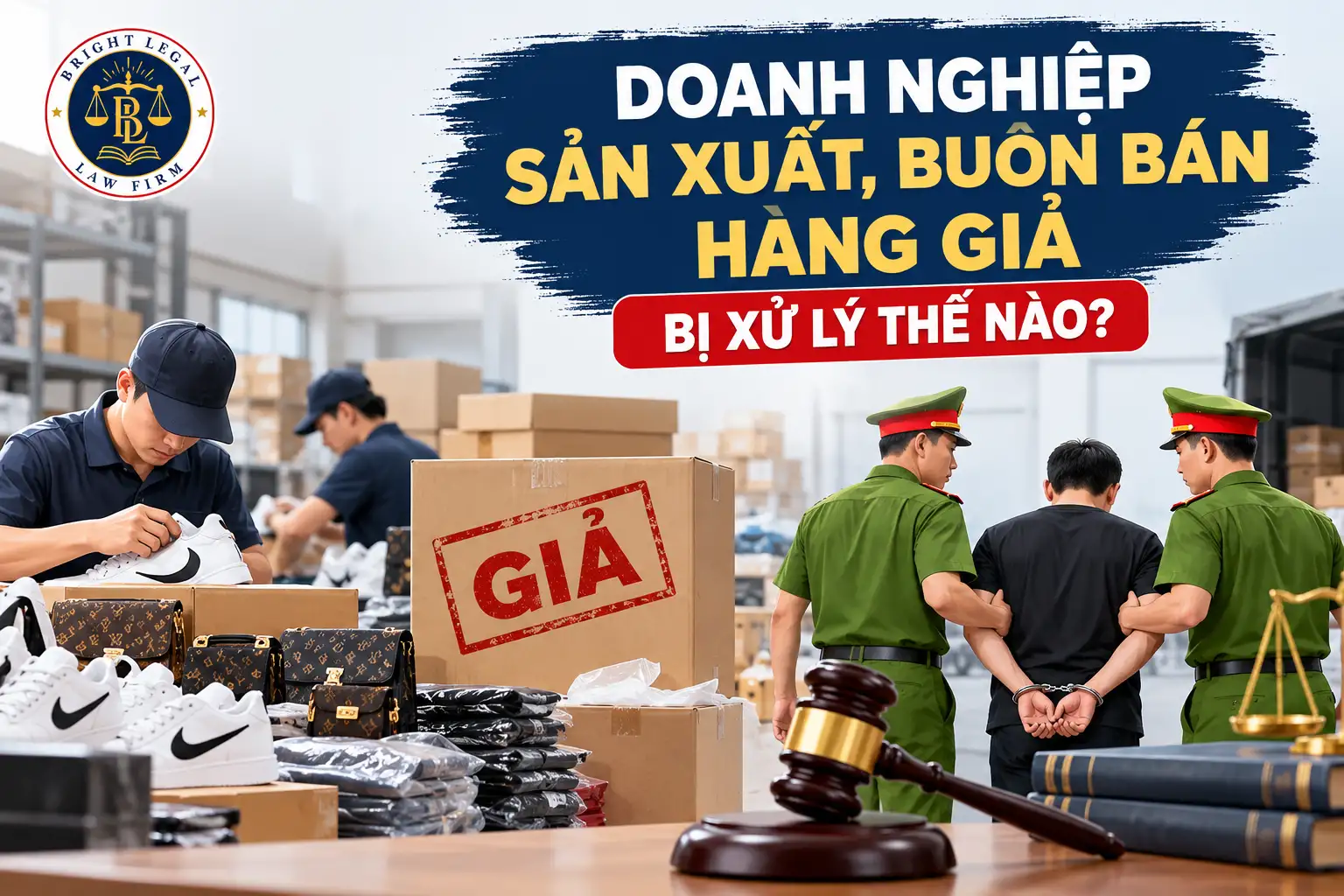 Doanh nghiệp sản xuất buôn bán hàng giả bị xử lý thế nào