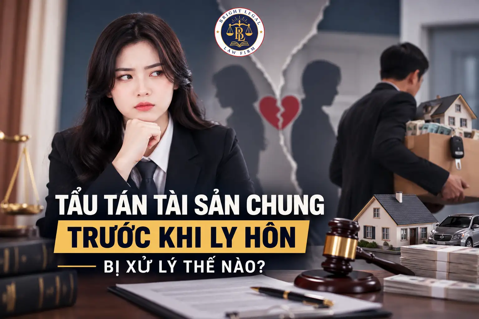 Tẩu tán tài sản chung trước khi ly hôn bị xử lý thế nào